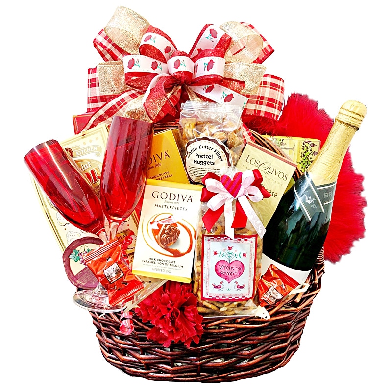 Adorable gift basket for that Romantic Evening