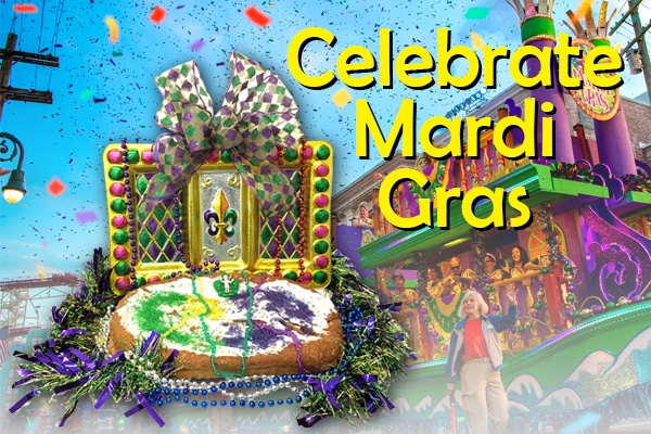 Gift baskets for Mardi Gras celebrations
