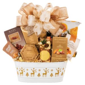 Golden Gourmet Holiday Gift Basket