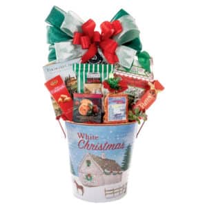 White Christmas Gift Basket